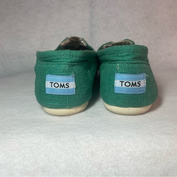 TOMS Canvas Classics Journey is the Destination Jade Green Women’s 7 - Picture 4 of 8